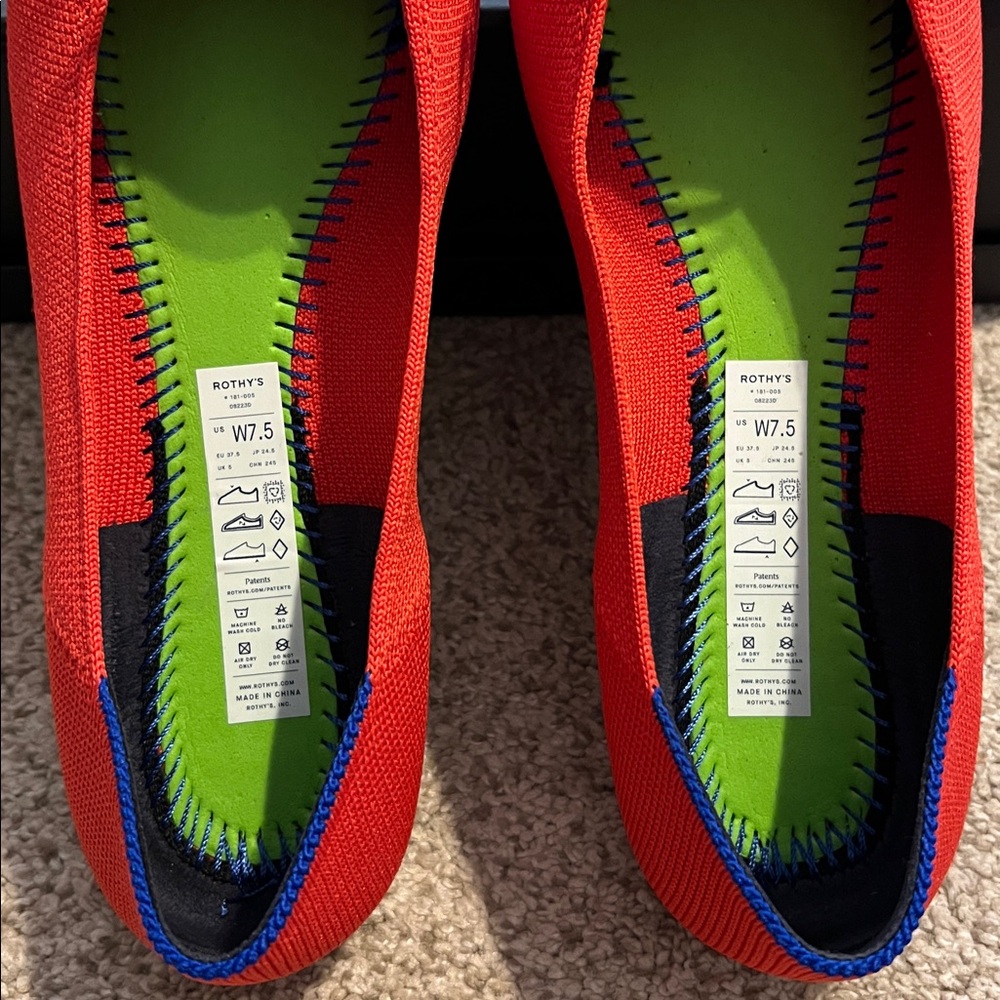 Rothy's Bow Ballet Flat in Glamour Red - Picture 3 of 4